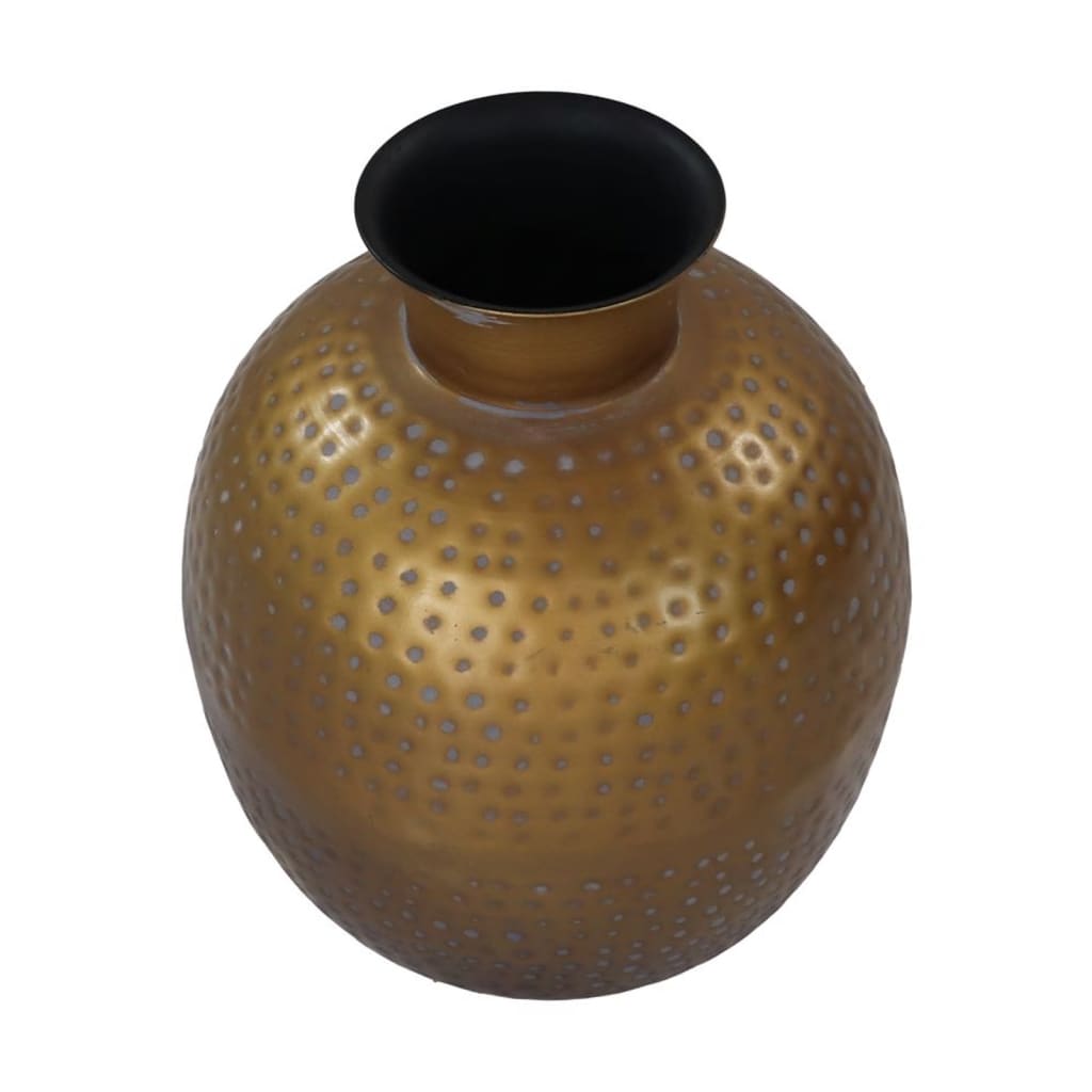 HSM Collection HSM Collection Vase Padua klein 30 x 35 cm Gold und Grau