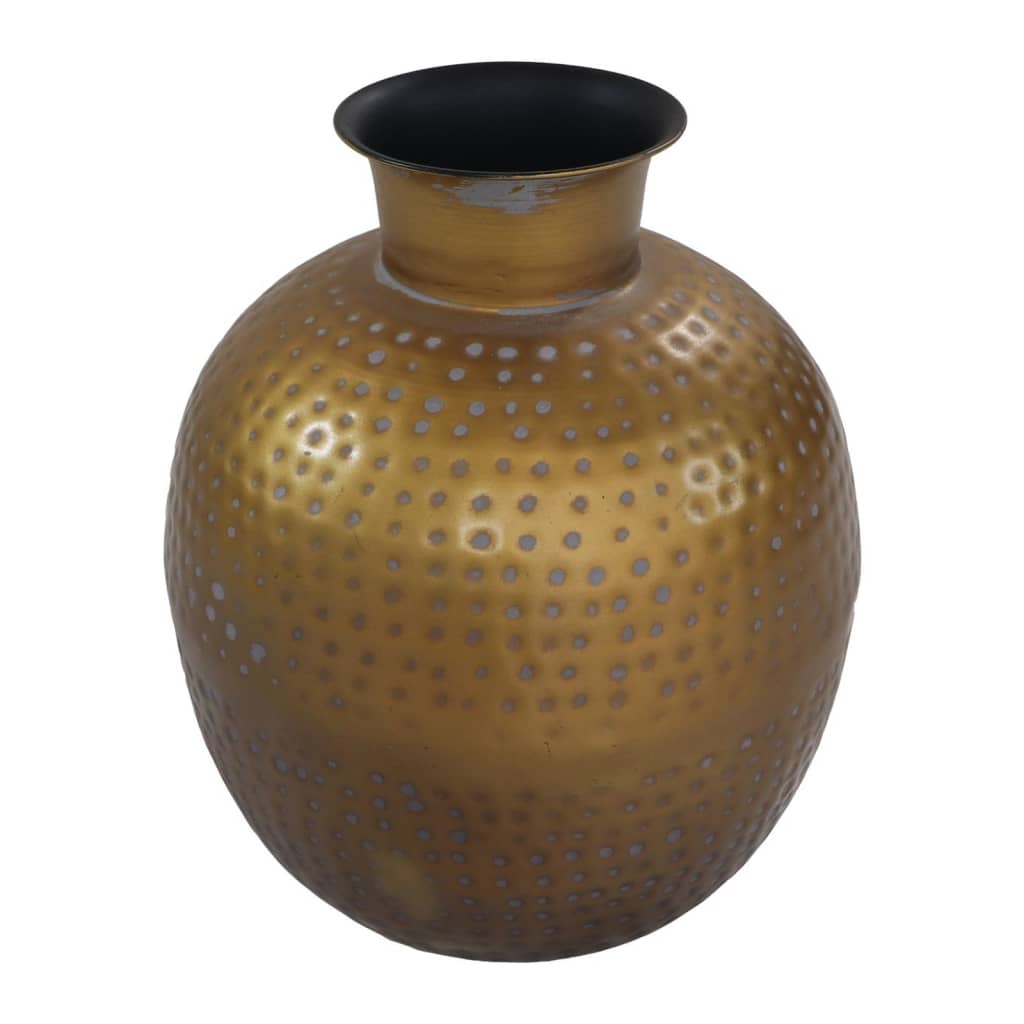 HSM Collection HSM Collection Vase Padua klein 30 x 35 cm Gold und Grau