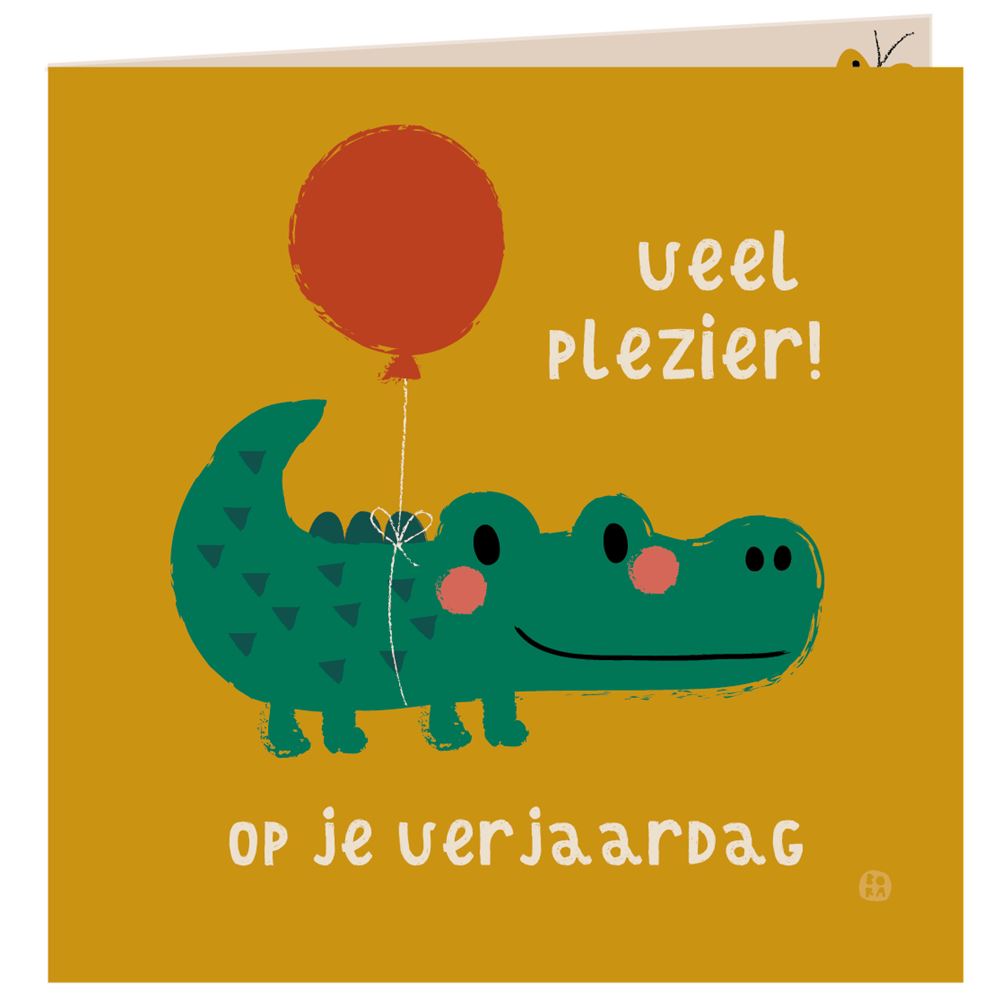 Jungle verjaardagskaart+envelop. veel pl