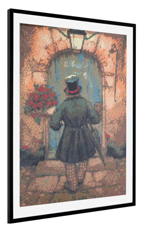 Grafix Diamantgemälde Anton Pieck Mann mit Rosen 40x50cm