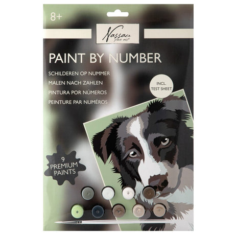Nassau Fine Art Malen nach Zahlen Hund