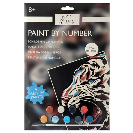 Nassau Fine Art Malen nach Zahlen Tiger