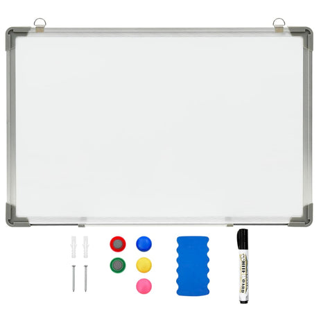 Vidaxl Whiteboard Magnetic 60x40 cm Stahlweiß