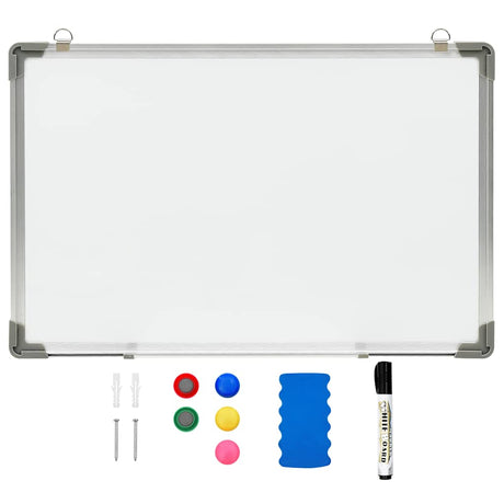 Vidaxl Whiteboard Magnetic 60x40 cm Stahlweiß