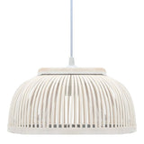 Vidaxl hanglamp halfrond 40 w e27 34x14,5 cm bamboe