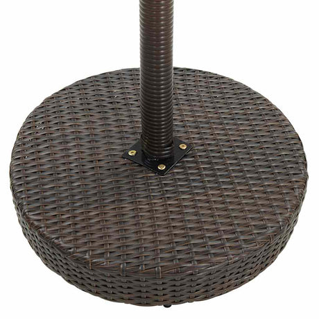 Vidaxl tuintafel 60,5x106 cm poly rattan bruin
