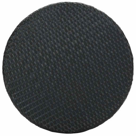 Vidaxl tuintafel 60,5x106 cm poly rattan zwart