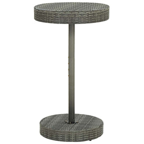 Vidaxl tuintafel 60,5x106 cm poly rattan grijs