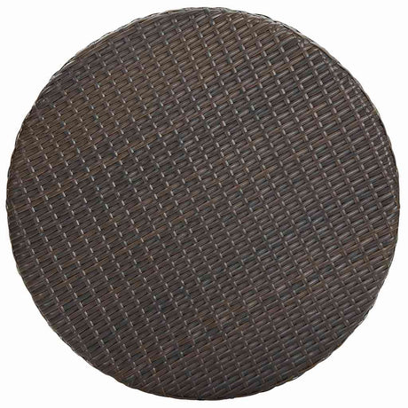 Vidaxl tuintafel 75,5x106 cm poly rattan bruin