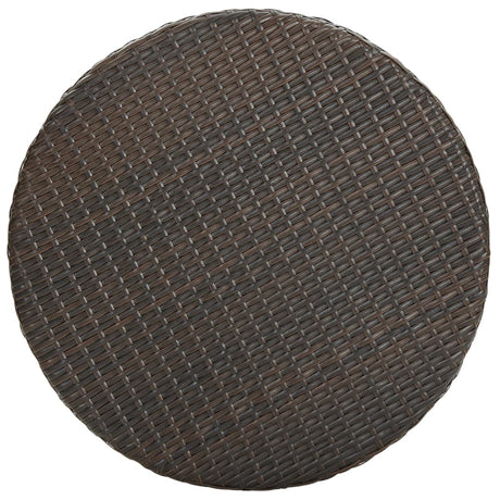 Vidaxl tuintafel 75,5x106 cm poly rattan bruin