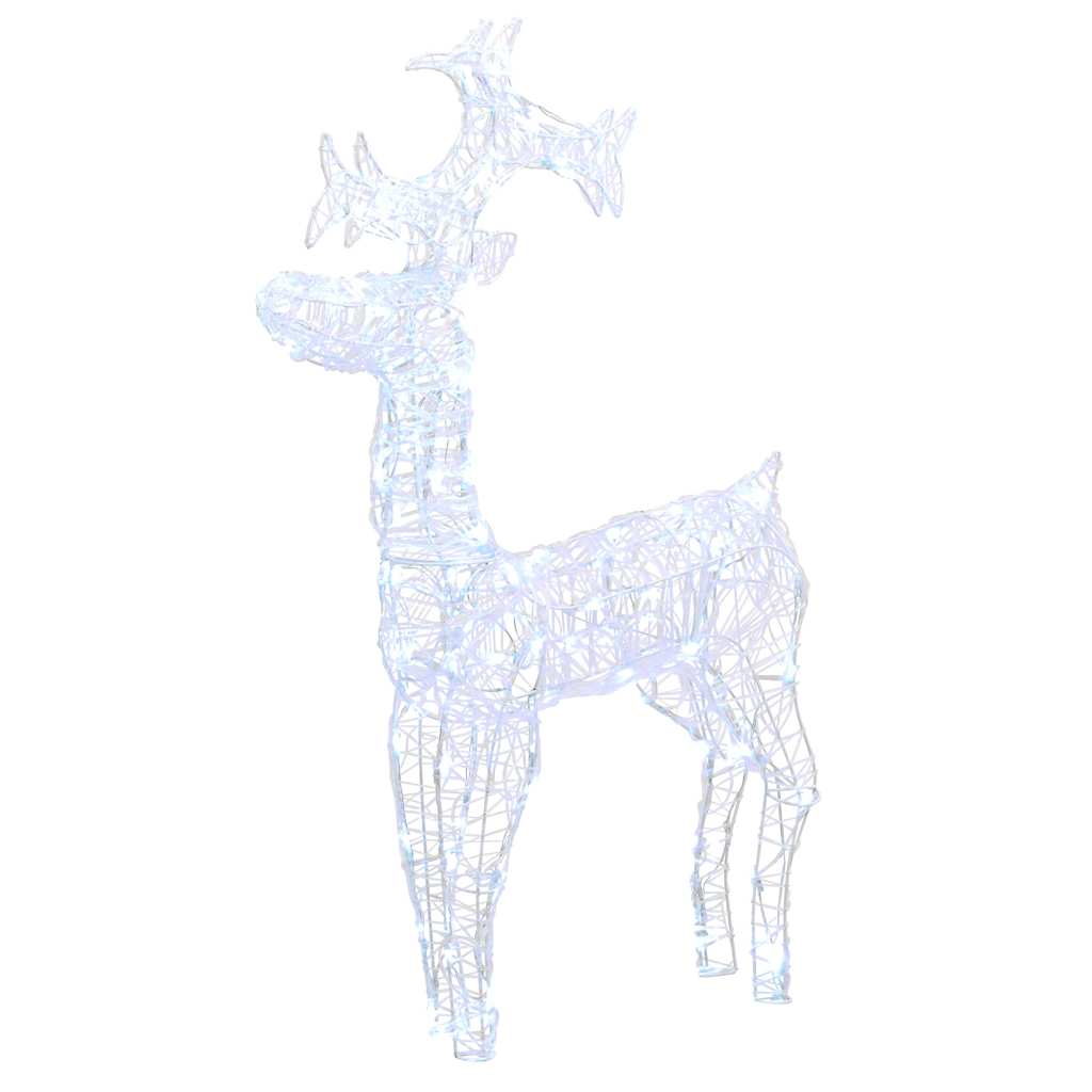 Vidaxl Weihnachtsdekoration Rentier 90 LEDs 60x16x100 cm Acrylic