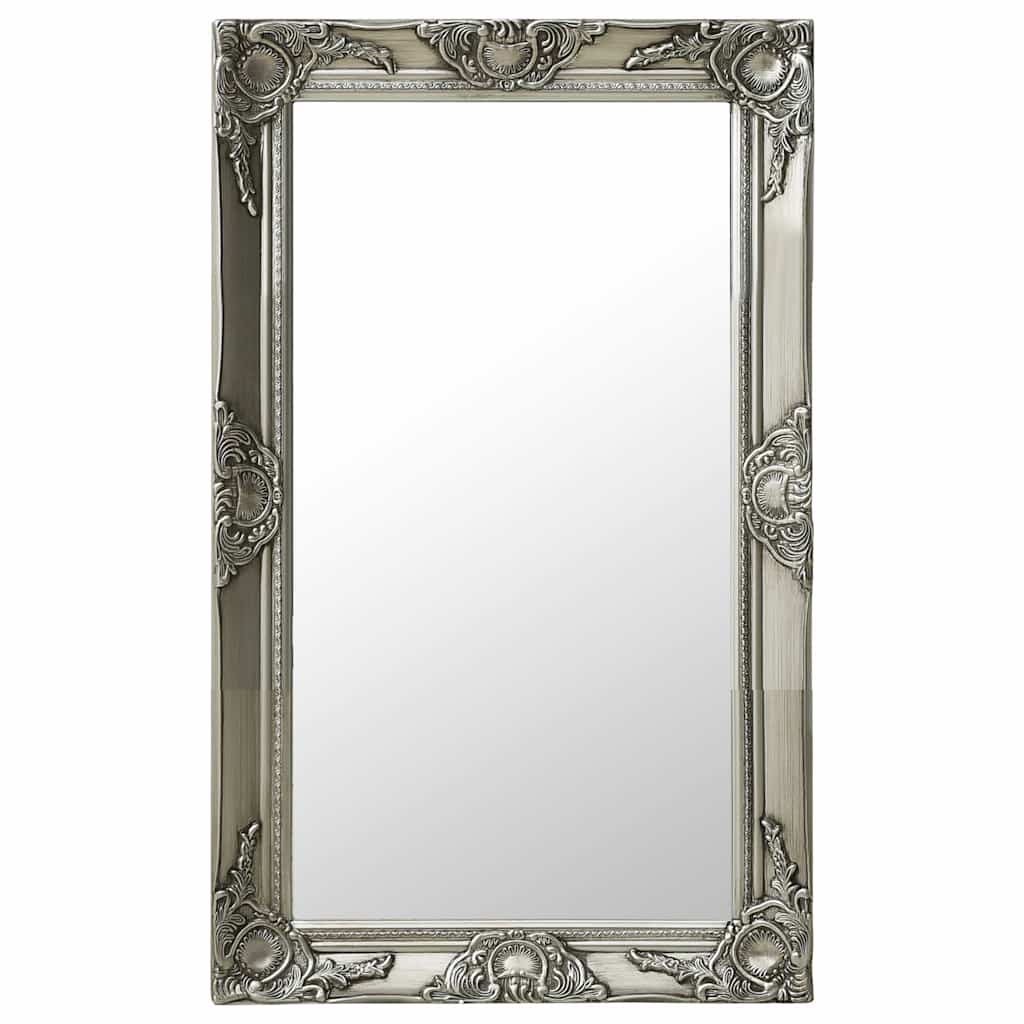 Vidaxl Wandspiegel Barockstil 50x80 cm Silberfarbe