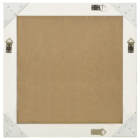 Vidaxl Wandspiegel Barockstil 60x60 cm Weiß
