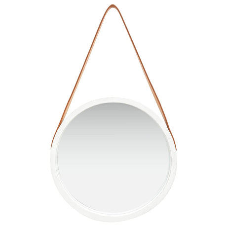 Vidaxl Wandspiegel mit Reifen 40 cm weiß