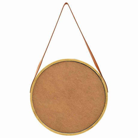Vidaxl -Wandspiegel mit Reifen 50 cm Gold gefärbt