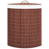Vidaxl Hoekwasmand 60 l Bamboo Brown