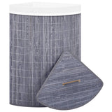 Vidaxl Hoekwasmand 60 l Bambusgrau