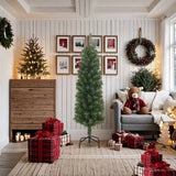 Künstlicher Weihnachtsbaum von Vidaxx mit schmalem 180 cm PVC-Standard in Grün