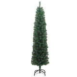 Künstlicher Weihnachtsbaum von Vidaxx mit schmalem 180 cm PVC-Standard in Grün