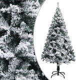 Vidaxl Kunstkerstboom mit Schnee 150 cm Grün