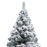 Vidaxl Kunstkerstboom mit Schnee 150 cm Grün