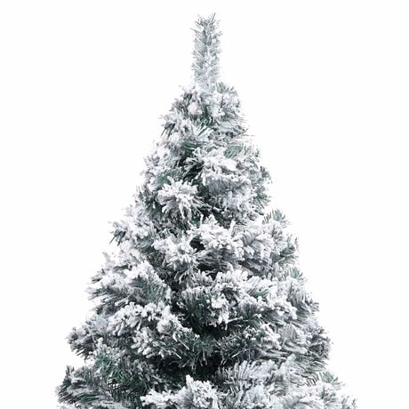 Vidaxl Kunstkerstboom mit Schnee 150 cm Grün