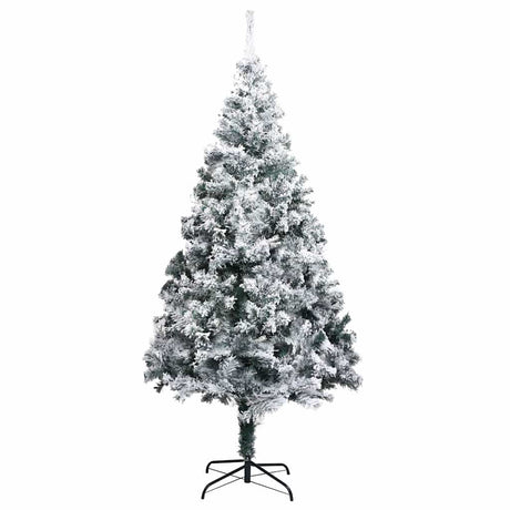 Vidaxl kunstkerstboom met sneeuw 210 cm groen
