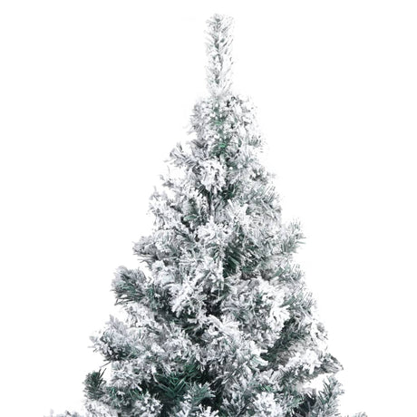 Vidaxl Kunstkerstboom mit Schnee 240 cm Grün