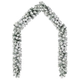 Vidaxx Weihnachtsgirlande mit Schnee 5 m PVC grün