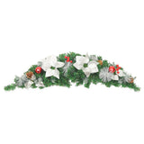 Vidaxl Weihnachtsbogen mit LED -Leuchten 90 cm PVC Grün