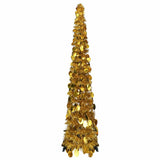 Vidaxl Kunstkerstboom Popup 120 cm Haustier Goldfarbe