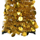 Vidaxl Kunstkerstboom Popup 120 cm Haustier Goldfarbe