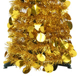 Vidaxl Kunstkerstboom Popup 180 cm Haustier Goldfarbe
