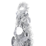 Vidaxl Kunstkerstboom Popup 150 cm Haustier Silberfarbe