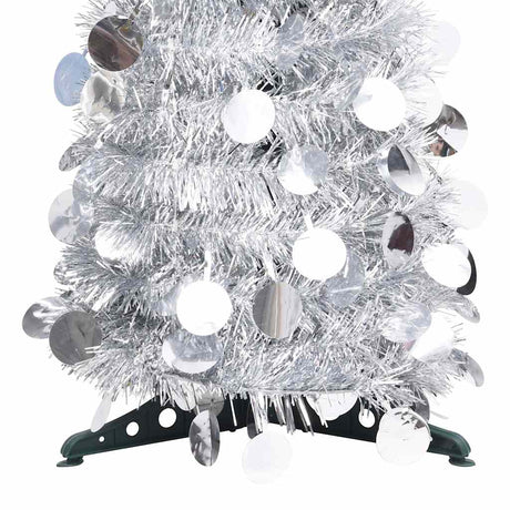 Vidaxx künstlicher Weihnachtsbaum Pop-up 180 cm Kappe silberfarben