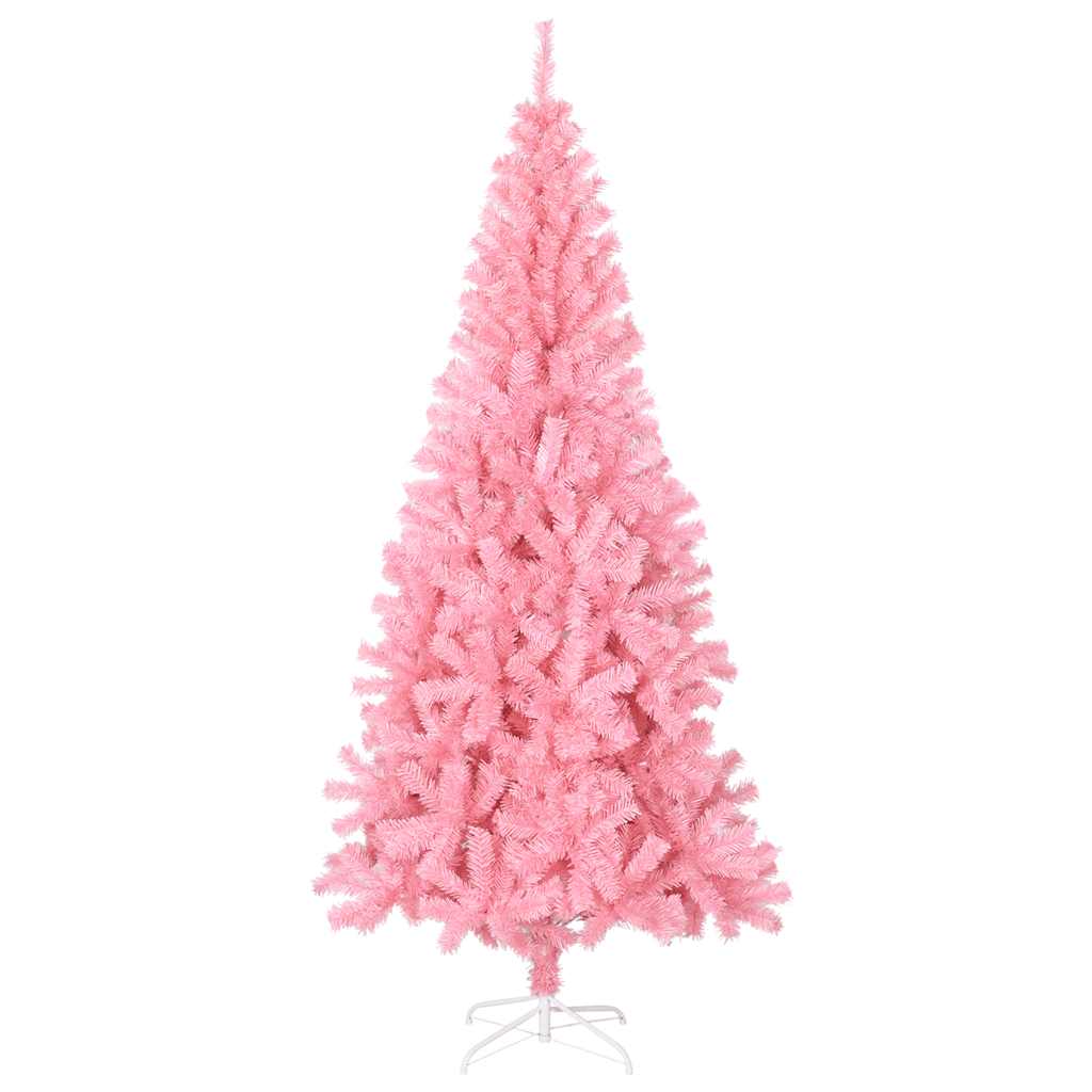 Vidaxl Kunstkerstboom mit Standard 210 cm PVC Pink
