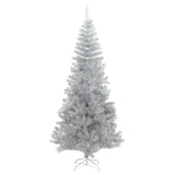 Vidaxl Kunstkerstboom mit Standard -Silberkappe mit 180 cm