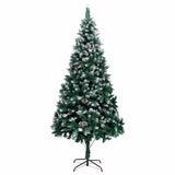 Vidaxx künstlicher Weihnachtsbaum mit Tannenzapfen und weißem Schnee 210 cm