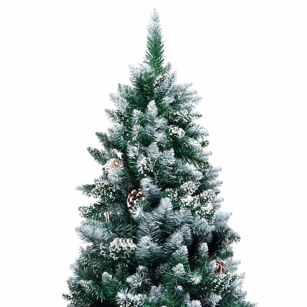 Vidaxx künstlicher Weihnachtsbaum mit Tannenzapfen und weißem Schnee 210 cm