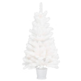 Vidaxl Kunstkerstboom mit lebensechten Nadeln 90 cm Weiß