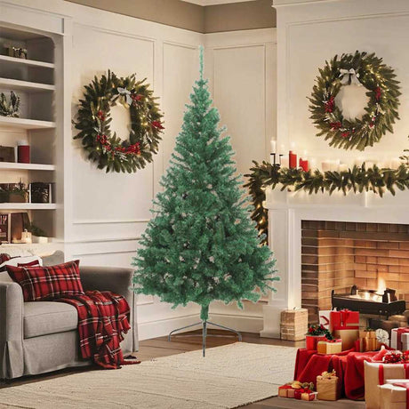 Vidaxx künstlicher Weihnachtsbaum mit Standardhälfte 180 cm PVC grün