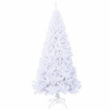Vidaxl Kunstkerstboom mit dicken Zweigen 180 cm PVC Weiß