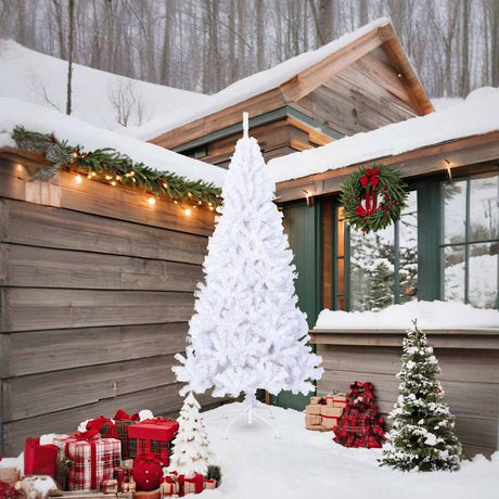 Vidaxx künstlicher Weihnachtsbaum mit dicken Ästen 210 cm PVC weiß