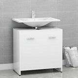Vidaxl badkamerkast 60x33x61 cm bewerkt hout wit