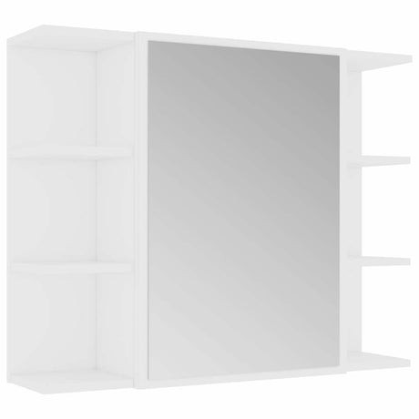 Vidaxl badkamerspiegelkast 80x20,5x64 cm bewerkt hout wit