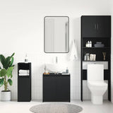 Vidaxl badkamerkast 60x33x61 cm bewerkt hout zwart