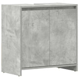 Vidaxl badkamerkast 60x33x61 cm bewerkt hout betongrijs