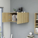 Vidaxl hangkast 80x39x40 cm bewerkt hout sonoma eikenkleurig