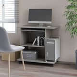 Vidaxl computerbureau 80x50x75 cm bewerkt hout betongrijs