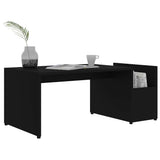 Vidaxl salontafel 90x45x35 cm bewerkt hout zwart